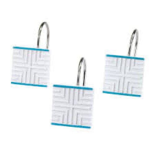 Avanti Linens Now House by Jonathan Adler 12 Mercer Shower Hooks NEW