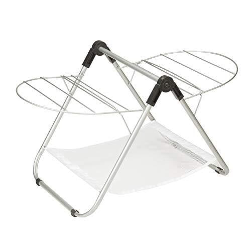 DRY-03623 Tabletop Gullwing Steel Drying Rack For Storage, 16.9W x 29H,Silver