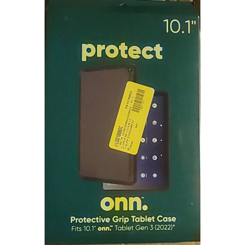 Onn. 1029501 Protective Grip Tablet Case 10.1″ Gen 3 (2022) Black