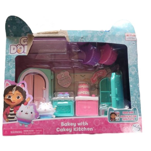 DreamWorks Gabby's Dollhouse Bakey With Cakey Kitchen 9pcs Netflix New 