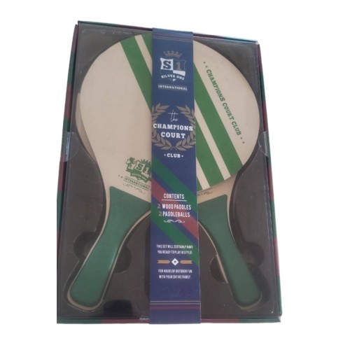 Silver One, the Champions Court 2 Wood Paddles