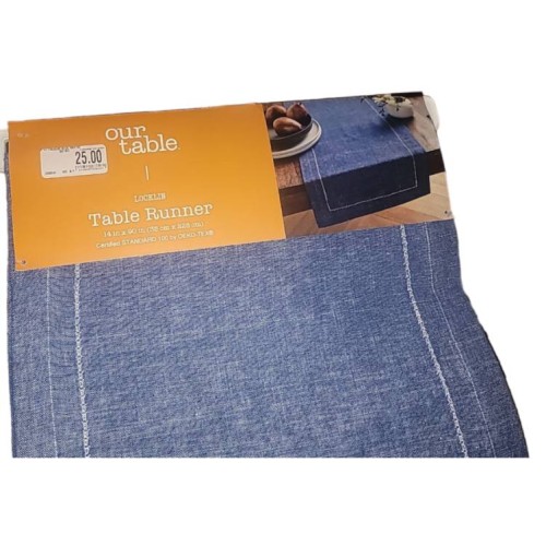 Our Table Locklin Blue Table Runner