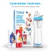 Cirkul Plastic Water Bottle Starter Kit with Blue Lid 22Oz & 3 Flavor Cartridges