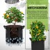 Utopia Home 5 Pack 5 Gallon Grow Bags, Thickened Nonwoven Plant Fabric Pots with Handles, Grow Pots, Plant Bags, Aeration Planting Bags, Fabric Planter Bags for Fruits, Vegetables and Flowers