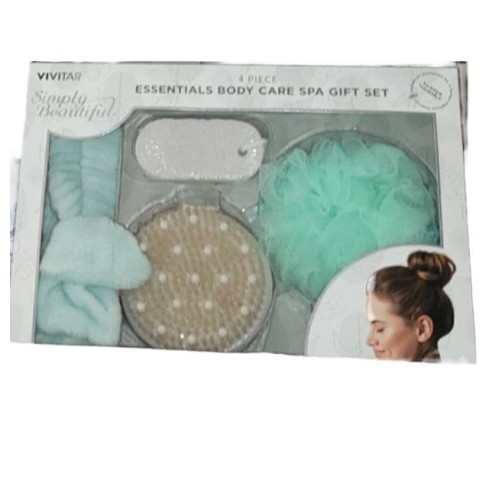 Vivitar 4 piece essentials body care spa gift set