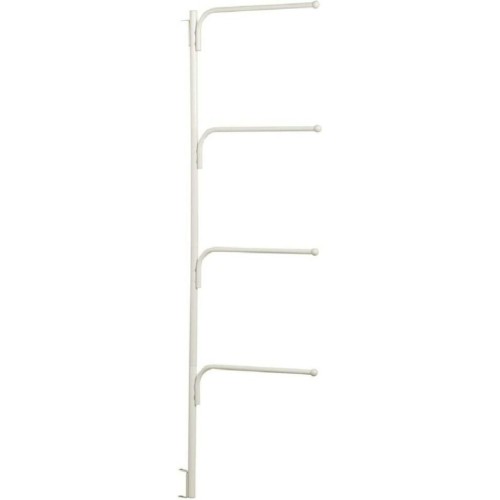 Hinge It Clutterbuster 4 Bar Hanging Valet Behind the Door Clothing Towel Rack