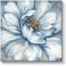 YAYNICE Blue Flower Canvas Wall Art Vintage Flower Blossoming Picture Print Wall Painting Modern Artwork Wall Décor for Bedroom Living Room Bathroom Office