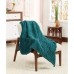 Posh Home luxurious Embossed Chevron Sherpa Throw