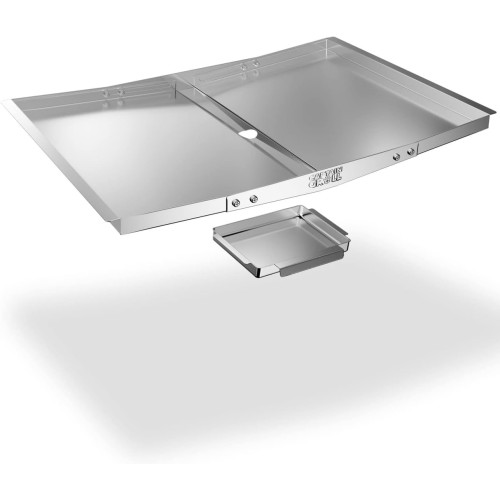 Grease Tray with Catch Pan - Adjustable Drip Pan for Gas Grill Models from Dyna Glo, Nexgrill, Expert Grill, Kenmore, BHG and More - Stainless Steel Grill Replacement Parts(Width 24"-30")