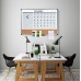 3-in-1 Dry-Erase Calendar Planner Board, 24" X 36", Silver Frame