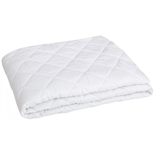 Amazon Basics Hypoallergenic Quilted Mattress Topper Pad, 18 Inches Deep, Queen