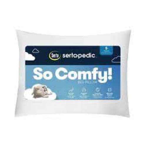 Serta Sertapedic So Comfy Bed Pillow, Standard Size 20” x 26”