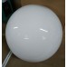 5 1/4" fitter WHITE OPAL GLASS BALL GLOBE SHADE Neckless New