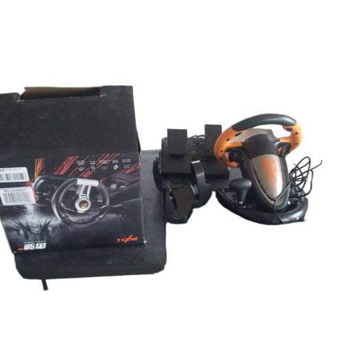 PXN V3 Pro Gaming Steering Wheel with Pedals - 180° Racing Wheel with Vibration Feedbac