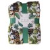 Tropical Paradise Flannel Throw Blanket. Palm & Tiger Print