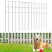 Adavin White Animal Barrier Fence, 10 Pack 85x40x8cm Dog Digging Fence Barrier Garden Fencing,silver