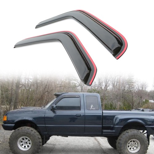 For Ford Ranger Standard Cab 1993-2011 Smoke tinted Window Visor Rain Guard