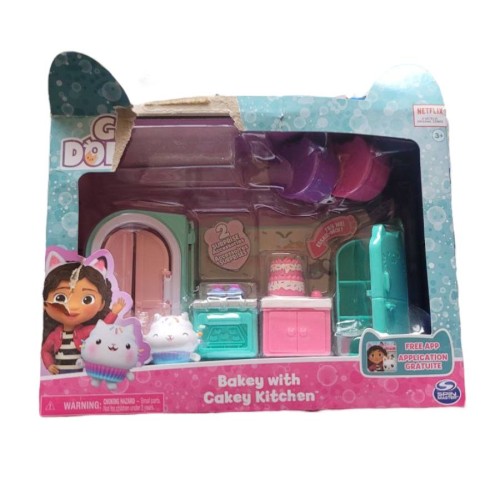 Dreamworks Gabby's Dollhouse Bakey With Cakey Kitchen 9pcs Netflix NEW