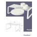 Simply Essential Cabinet Shelf in Bright White- Set Of 2 10”x 12.5x 5.6