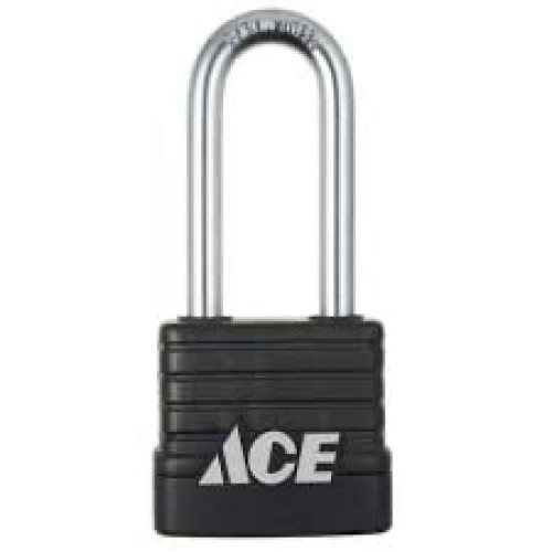 Ace 1.688 in. H X 1.75 in. W Steel 5-Pin Cylinder Weather-Resistant Padlock 1 pk