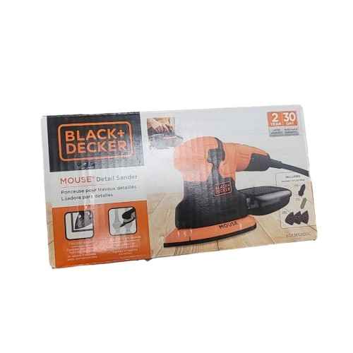 BLACK & DECKER Black And Decker Mouse Corded Detail Sander 1.2 Amps 14000 Rpm Orange