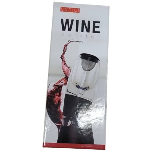 Undici Wine Aerator Includes Removable Filter And Base Decanter Bar Tool