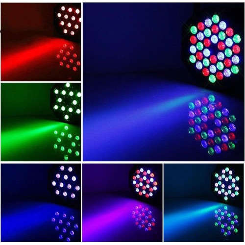 XPC 4PCS LED Up Lighting 36x3W RGB stage light, Sound Activated DMX Lighting Dj Par Can Lights with Remote Control for Birthday Party Wedding Bar Club Home Christmas Halloween Festival