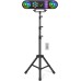 Telbum DJ Lights with Stand, 5 in 1 Party Bar Light Set with Rotating Ball, Stro