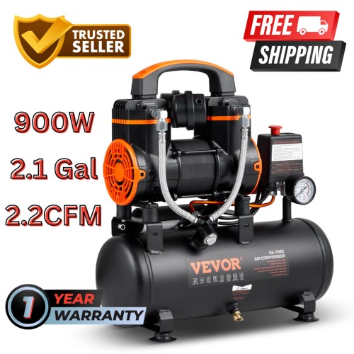 VEVOR 116 PSI 2.1 Gallon Air Compressor - WSK9L900W110VPRVFV1