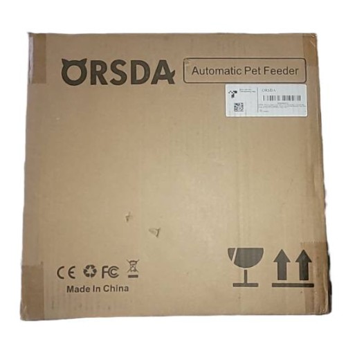 ORSDA Automatic Cat Feeder Wet Food/Dry Food, 5 Meal Timed Pet Feeder with Timer Programmable & Voice Recorder, Dual Power Supply Auto Feeder for Cats/Small Dogs