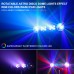 DJ Lights with Stand, Telbum Party Bar Light Set, Mobile Stage Lighting System Sound Activated LED Par Lights, for Move Band Disco Wedding Halloween Christmas