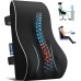 Lumbar Support Pillow for Office Chair Back Support Pillow for Car, Computer, Gaming Chair, Recliner Memory Foam Back Cushion for Pain Relief Improve Posture, Mesh Cover Double Adjustable Straps