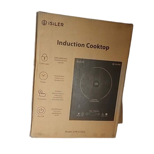 Portable Induction Cooktop, iSiLER 1800W Sensor Touch Electric Induction Cooker Hot Plate with Kids Safety Lock, 6.7" Heating Coil, 18 Power 17 Temperature Setting Countertop Burner with Timer