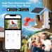 vBird Feeder with Camera Solar Powered, Outdoor Smart Bird Feeder, 4 MP HD Auto Capture Bird Videos, Real Time Views and Notifications, Ideal Gift for Bird Lovers