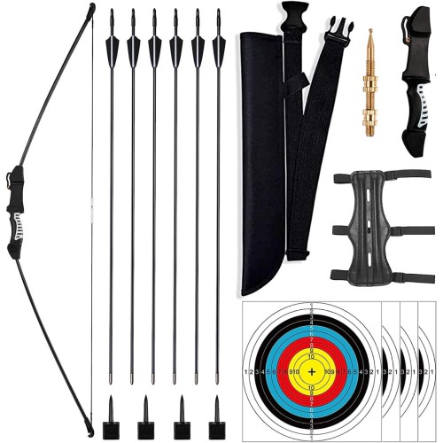 Sumpley Archery Bow and Arrow Set - Bow and Arrow for Adults - Archery Training Outdoor Sports Game Hunting Gift for Teens and Kids