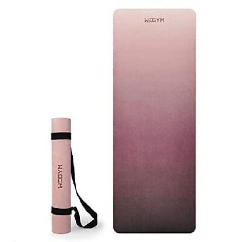 WEGYM Women's Yoga Mat 4 mm Large Exercise Mat for Home Workout Hot Yoga Pila...