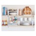 Simply Essential Cabinet Shelf in Bright White- Set Of 2 10”x 12.5x 5.6