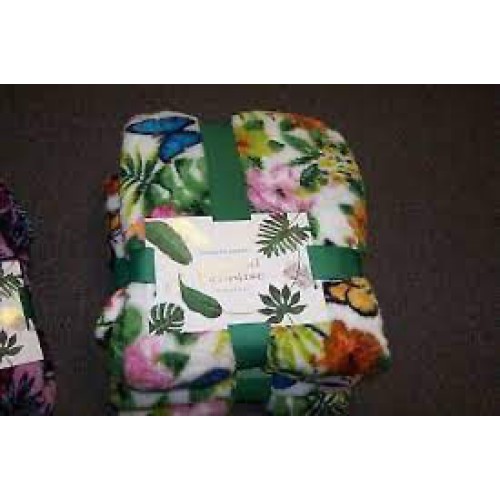 Tropical Paradise Flannel Throw NEW in Pack Size 50" x 60" 100% Polyester Choose