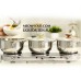 Kalorik 1650-Watt Stainless Steel Triple Buffet Burner w/Pots & Lids (Stainless)