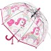 Baraida Kids Clear and Transparent Umbrella with an Easy Grip Handle, Dome Bubble Umbrella, Windproof for Kids Boys and Girls