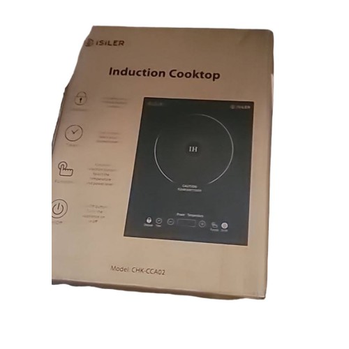 Portable Induction Cooktop, iSiLER 1800W Sensor Touch Electric Induction Cooker Hot Plate with Kids Safety Lock, 6.7" Heating Coil, 18 Power 17 Temperature Setting Countertop Burner with Timer