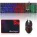 BlueFinger RGB Gaming Keyboard and Backlit Mouse Combo, USB Wired, LED Gaming set for Laptop PC Computer Game and Work