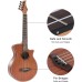 VANPHY Tenor Ukulele for Beginners, Professional Ukulele for Kids, Ukelele 26" Adult Starter Bundle kit, Hawaiian Uke with Gig Bag, Digital Tuner, Strap, Aquila String, Picks, Cloth (Sapele)