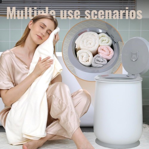 MEEGEEM Towel Warmer, Large Hot Towel Warmer Bucket with LED Display, Heat Timer 20/40/80 and Up to 24 Hour Delay Timer, Heater for Oversized Towels, Bathrobes, and Blankets