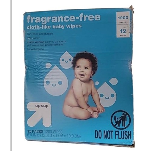 Fragrance-Free Baby Wipes- up & up™ (12Pack /1200ct)