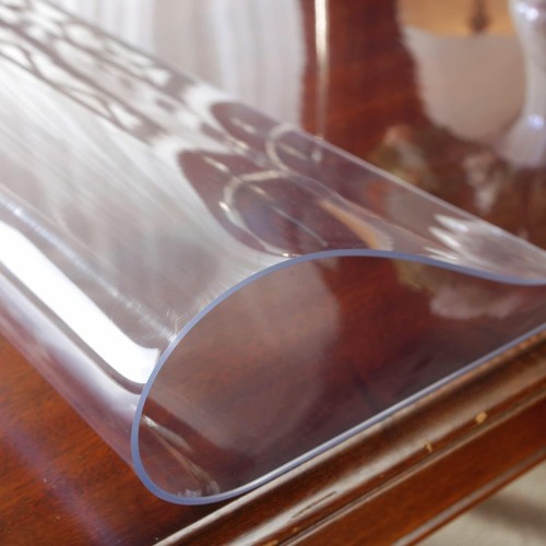 OstepDecor Clear Table Cover Protector 2mm Thick, 36 x 72 Inch Table Protector for Dining Room Table, Plastic Table Cloth Cover Protector, Clear Vinyl Tablecloth Protector for Kitchen Wood Table