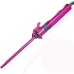 Mini Hair Curler Curling Tong Tourmaline Ceramic Barrel 9mm Curling Iron for Men Women, Rose Red (0.35 Inches)