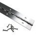 Heavy Duty 2" x 24" 201 Stainless Steel Piano Hinge - .060" Thick - ¾" S.S. Screws Included - 1 Pack