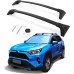 Autekcomma Heavy Duty 260lbs Lockable Roof Racks Cross Bars Fit for Toyota RAV4 2019-2024 Accessories, Aluminum Rails Crossbars Anti-Theft Metal Black (Not Fit for Adventure/TRD Off-Road)