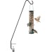 Heavy Duty Deck Hook, Black, 3 Inch Clamp, For Bird Feeders, Planters, Suet Baskets, Lanterns, Wind Chimes and More!